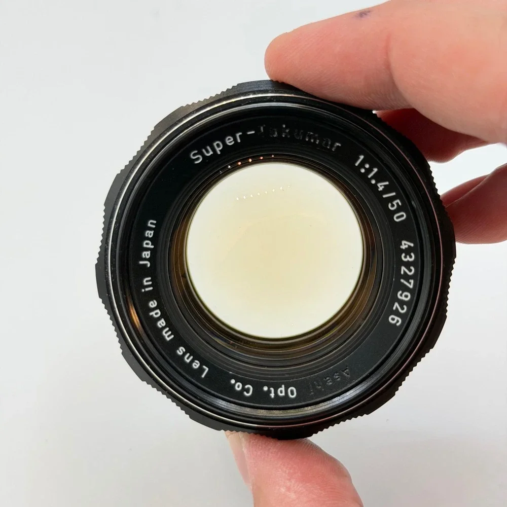 Asahi Pentax Super-Takumar 50mm f1.4 M42 Screw Mount Vintage Lens W/ Caps
